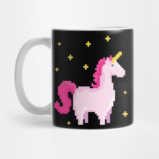 Pixel Art Unicorn Funny Pop Art Gaming by Foxxy Merch